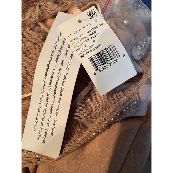 BHLDN Aidan Mattox Broadway Dress Size 0 - Picture 6 of 6